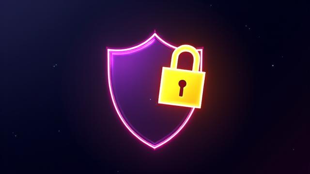 안전하게 인터넷 사용하기 강의 썸네일: 자물쇠와 보호막 아이콘